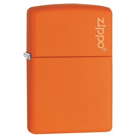 Briquet Orange Matte - Logo Zippo