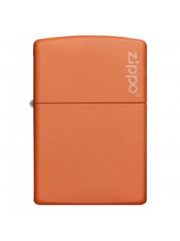 Briquet Orange Matte - Logo Zippo