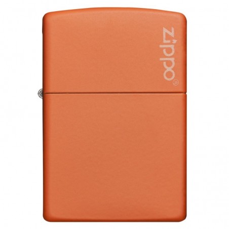 Briquet Orange Matte - Logo Zippo