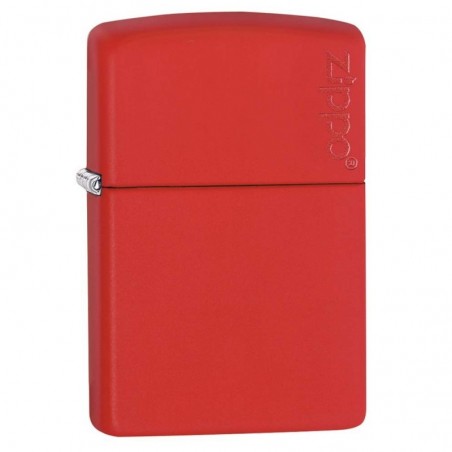 Briquet Red Matte - Logo Zippo