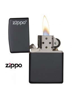 Briquet Black Matte - Logo Zippo