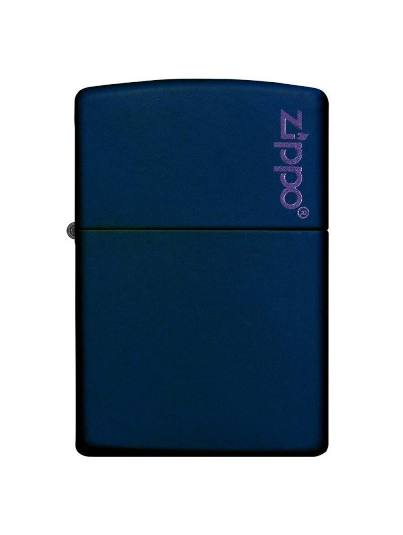 Briquet Navy Matte - Logo Zippo