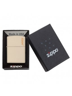 Briquet Zippo Logo Cream Matte