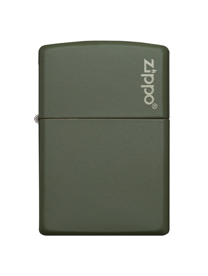 Briquet Green Matte Logo