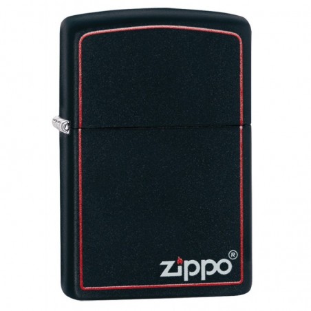 Briquet Classic Black and Red Zippo