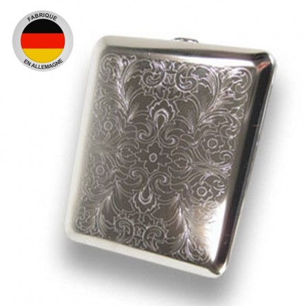 Etui à cigarette 100 MM métallique arabesque 20 cigarettes Etui à cigarette 100 MM métallique arabesque 20 cigarettes