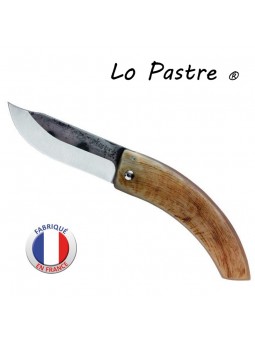 Couteau "LO PASTRE" Corne de bélier - Lame carbone