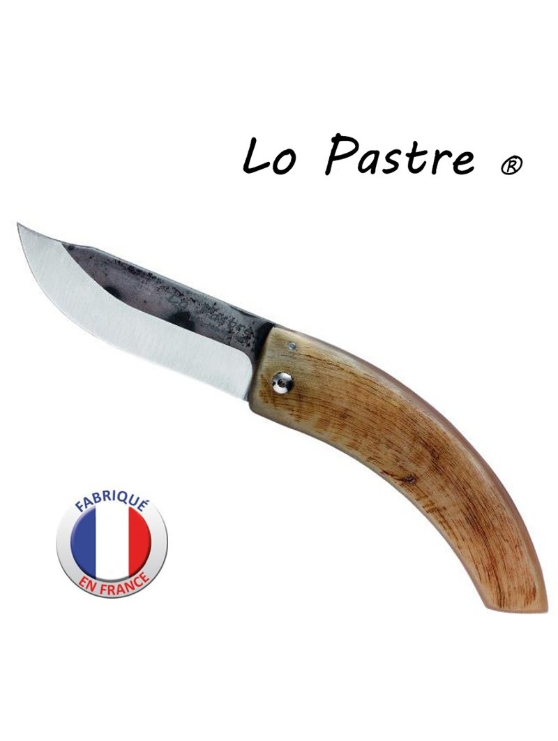 Couteau "LO PASTRE" Corne de bélier - Lame carbone