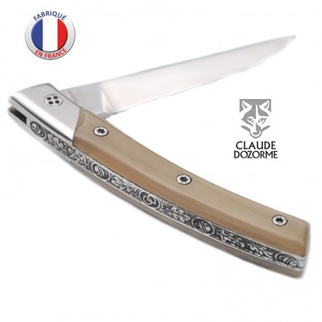 Couteau LE THIERS SECRET Corne - Claude DOZORME