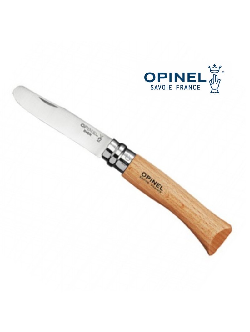 Opinel n°7 Bout rond - manche Hêtre