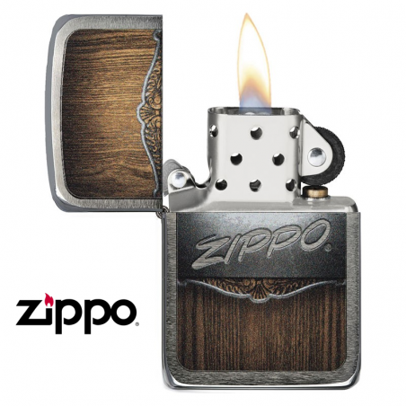 Briquet Metal on Wood - Zippo métal bois