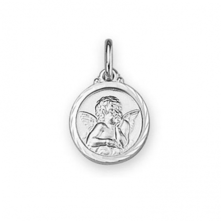 Médaille ronde Argent ange