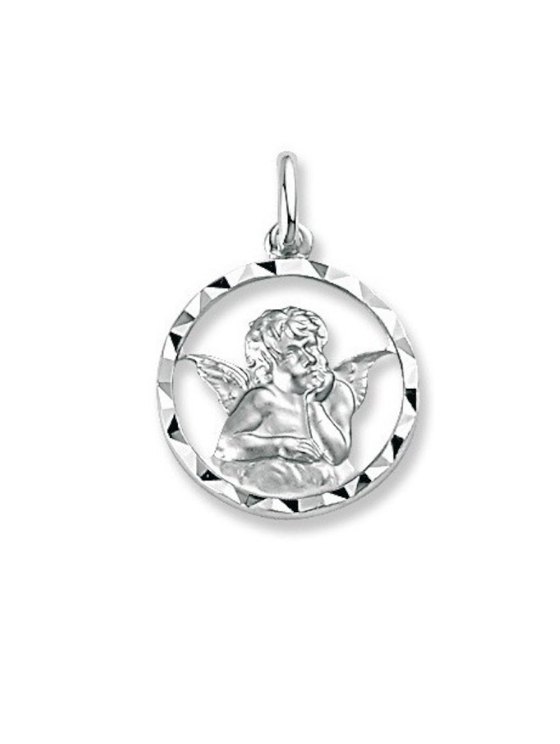 Médaille Argent ange découpé