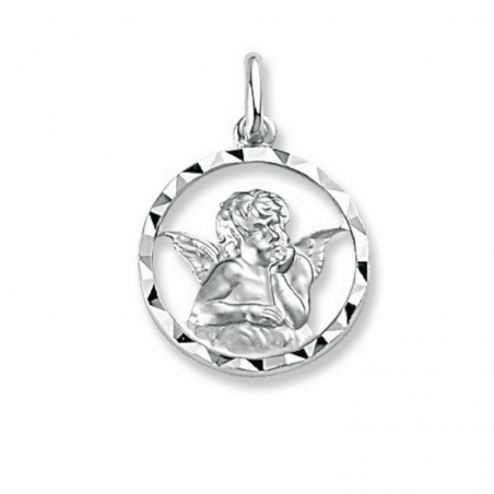 Médaille Argent ange découpé