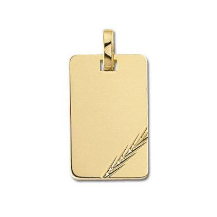 Médaille rectangulaire - GL ALTESSE - Plaqué or Médaille rectangulaire - GL ALTESSE - Plaqué or