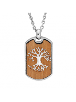 Collier Arbre de vie - Bois...