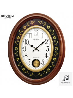 Pendule à balancier ovale -...