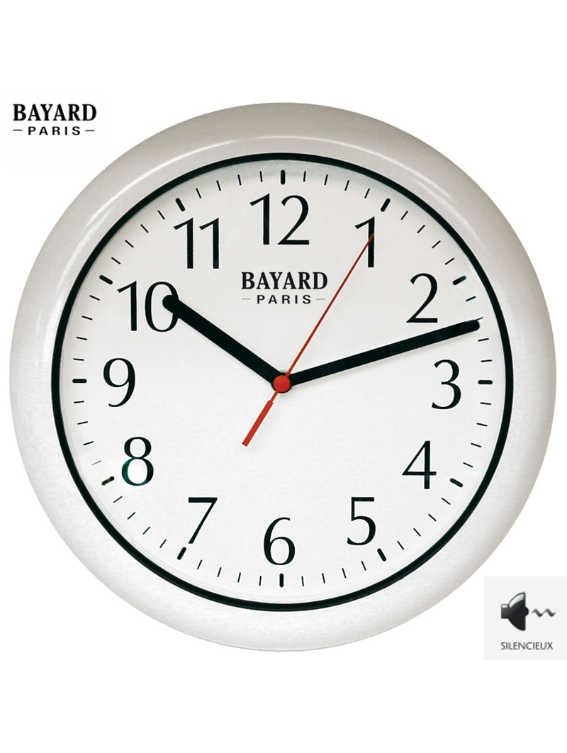 Horloge Murale Design Tasse à Café - Mouvement Silencieux, Grands Chiffres - Déco Salon, Cuisine, Bureau - 30x30cm