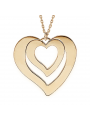 Collier Plaqué or œur à graver