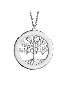 Collier Argent Arbre de vie à graver