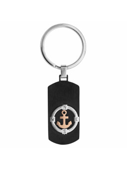 Porte-clés Acier Ancre marine